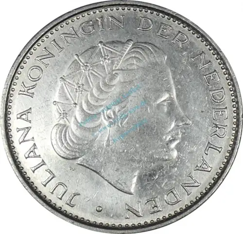 Niederlande , Münze 2,5 Gulden 1970 -Juliana- KM.191 ss-vz -0237