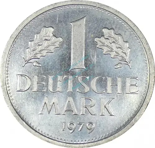 1 Mark Kursmünze 1979 J -Bundesrepublik Deutschland- vz-stgl. J.385 -0901