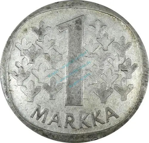 Finnland , 1 Markka Münze 1965 -Suomen Tasavalta- KM.49 ss -0247