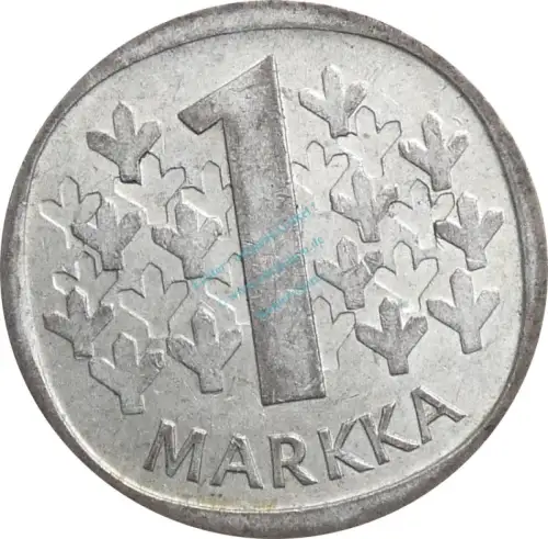Finnland , 1 Markka Münze 1968 -Suomen Tasavalta- KM.49 ss -0258