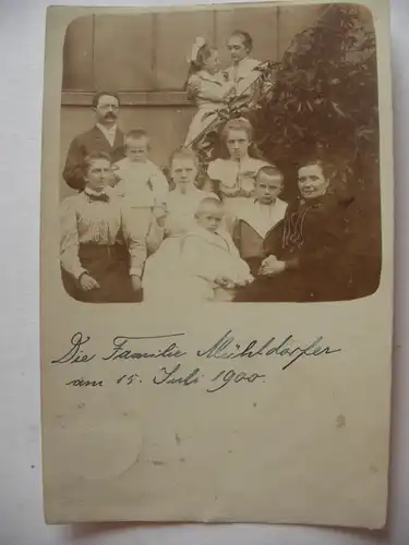 Alte AK Fotokarte Bremen Familienfoto 1900 [V29]