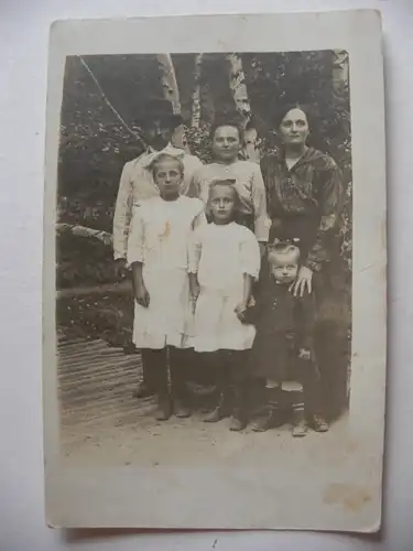 Alte AK Fotokarte Familienfoto um 1920 [V41]