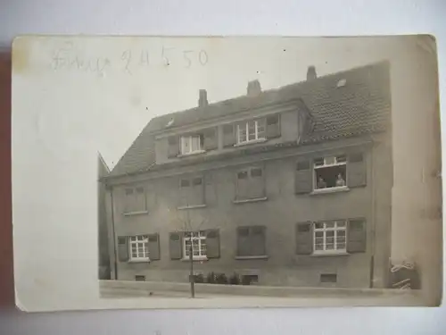 Alte AK Fotokarte Unbekannter Ort Handschr. Sol. (Solingen ???) [C2]