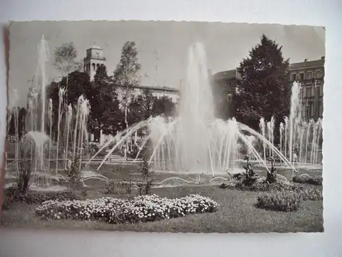 Alte AK Karlsruhe Wasserspiele am Festplatz [C30]