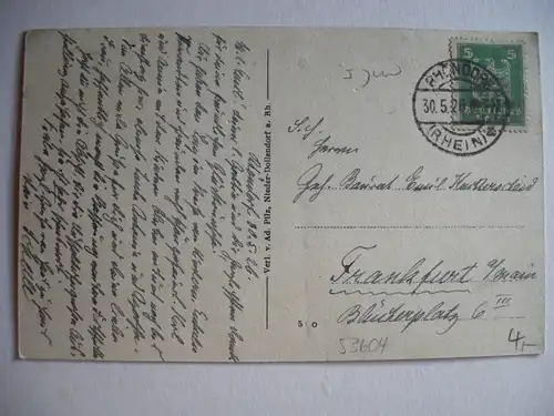 Alte AK Das Siebengebirge Rhöndorf Und Drachenfels um 1926 [71]