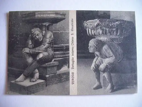 Alte AK Verona Dettaglio interno Chiesa S. Anastasia [115]