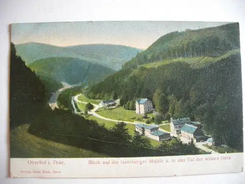 Alte AK Oberhof in Thüringen Litho um 1910 [125]