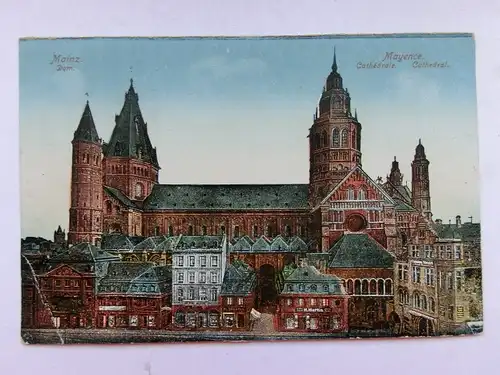 Alte AK Mainz Dom Mayence Cathedral um 1920 [aS606]