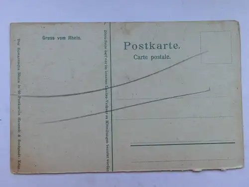 Alte AK Rüdesheim Nationsldenkmal um 1920 [aS611]