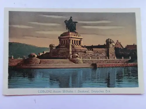 Alte AK Coblenz Deutsches Eck um 1925 [aS652]