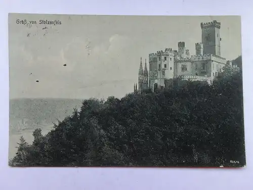 Alte AK Schloß Stolzenfels 1919 [aS654]