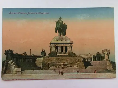Alte AK Koblenz Kaiser Wilhelm Denkmal [aS666]