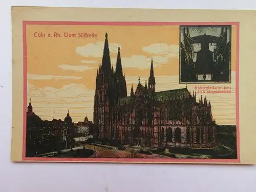 Alte AK Cöln Köln Dom Südseite Steindruck ??? [aS668]