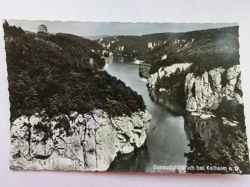 Alte AK Donaudurchbruch bei Kehlheim Befreiungshalle [aS675]