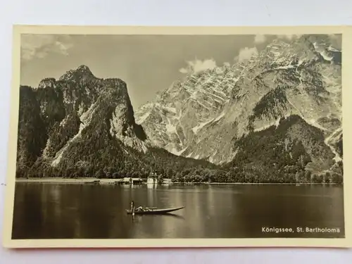 Alte AK Berchtesgaden Königssee St. Bartholomä [aS694]