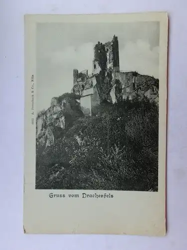 Alte AK Drachenfels (m. Knick) um 1900 [aS725]