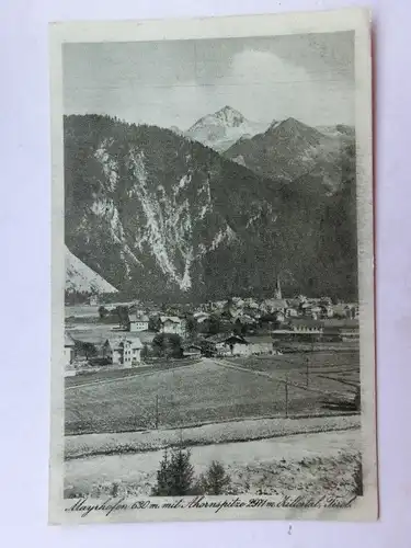 Alte AK Mayrhofen m. Ahornspitze Zillertal Tirol [aS740]