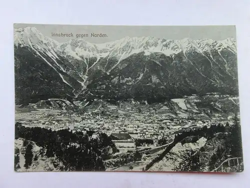 Alte AK Innsbruck gegen Norden 1913 [aS747]