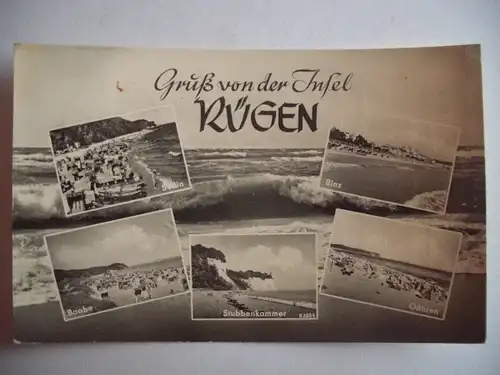 Alte AK Rügen Baabe, Binz Göhren Sellin… [E1213]