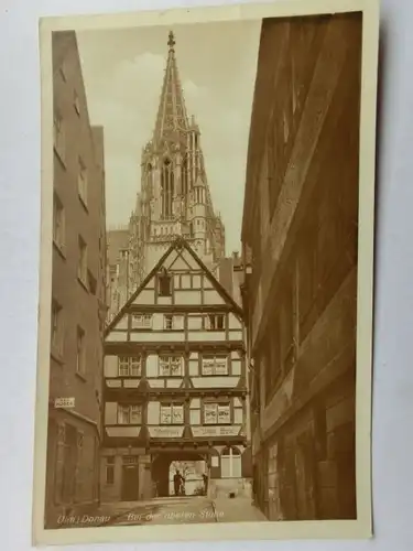 Alte AK Ulm Bei der Oberen Stube um 1930 [aR620]