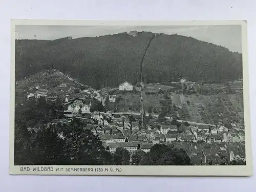 Alte AK Bad Wildbad mit Sommerberg [aR626]