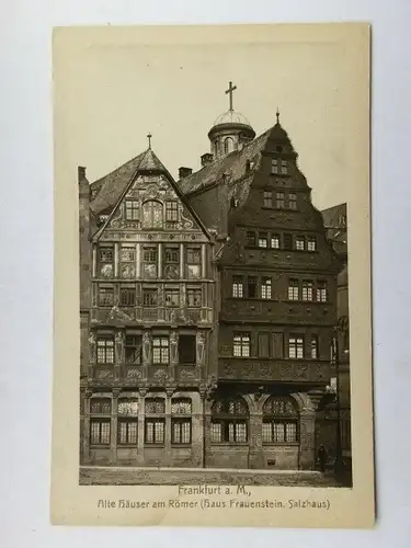 Alte AK Frankfurt Alte Häuser am Römer [aR676]