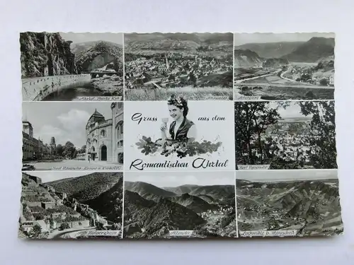 Alte AK Ahrtal Weinkönigin Wein Mehrbildkarte [aR679]