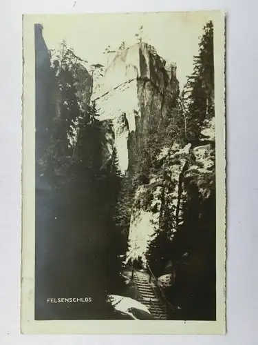 Alte AK Felsenschloß Stempel Milkow Arnsdorf Riesengebirge [aR686]