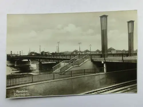 Alte AK Mannheim Ebertbrücke [aR689]