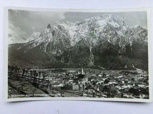 Alte AK Mittenwald gegen Karwendel [aS764]
