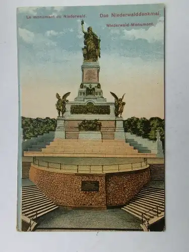 Alte AK Rüdesheim Niederwalddenkmal [aS781]