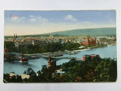 Alte AK Coblenz Koblenz Brücke 1924 [aS791]