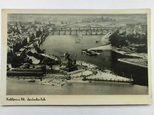 Alte AK Koblenz Deutsches Eck [aS792]