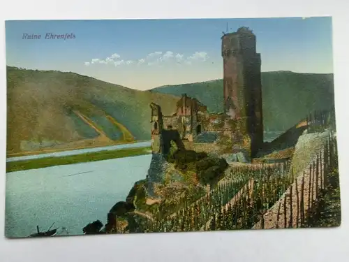 Alte AK Ruine Ehrenfels Rüdesheim [aS800]