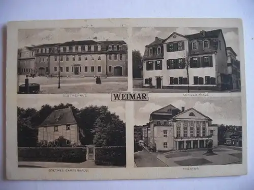 Alte AK Weimar Mehrbildkarte um 1936 [T677]