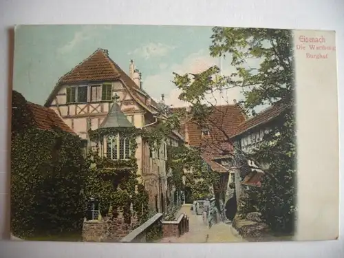 Alte AK Eisenach Wartburg Burghof 1925 [T744]