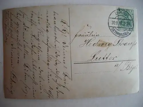 Alte AK Fotokarte Stempel Bad Oeyenhausen 1913 [F83]