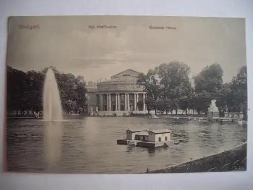 Alte AK Stuttgart Hoftheater 1913 [F239]