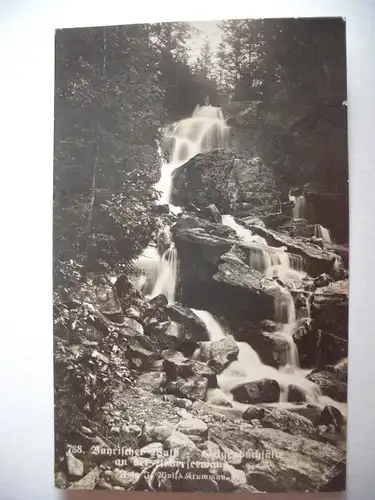 Alte AK Geigenbachfall Bayerischer Wald Arber 1928 [F261]