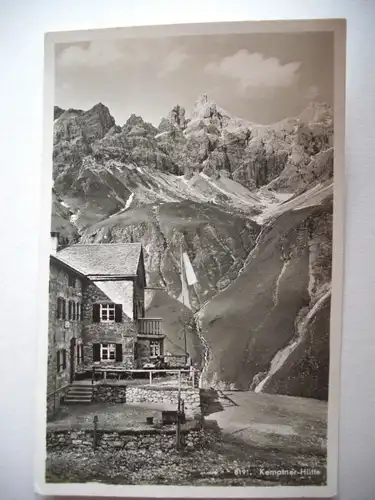 Alte AK Kemptner Hütte Krottenspitze Allgäu [F263]
