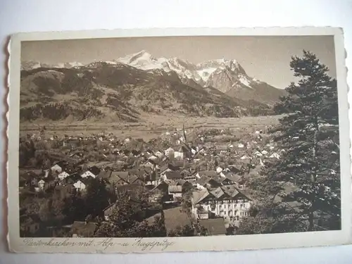 Alte AK Partenkirchen Alpspitze Zugspitze [F286]