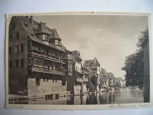 Alte AK Nürnberg Häuser an der Pegnitz [F305]
