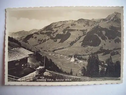 Alte AK Mittelberg Bühlalpe Allgäu [F332]