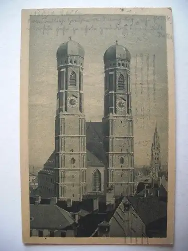 Alte AK München Frauenkirche 1921 [F344]