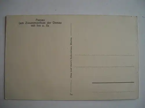 Alte AK Passau Zusammenfluß Donau Inn Ilz [F352]