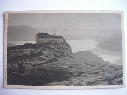 Alte AK Berchtesgaden Watzmannhaus gegen Untersberg  [F371]