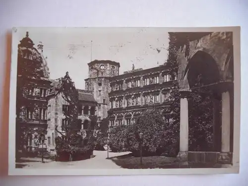 Alte AK Heidelberg Der Schlosshof 1930 [F519]