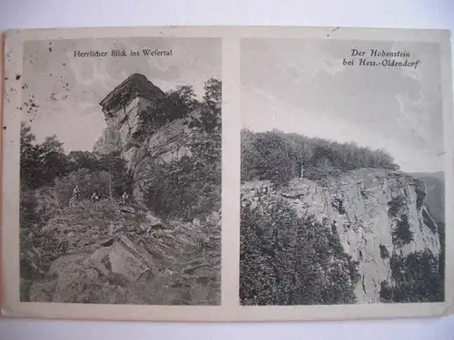 Alte AK Hess. Oldendorf Hohenstein Wesertal um 1920 [F545]