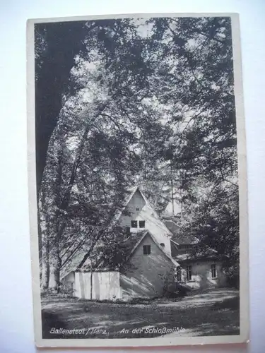 Alte AK Ballenstedt Harz An der Schloßmühle [F553]