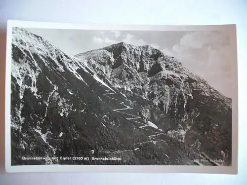 Alte AK Brunnsteinweg Brunnsteinhütte Mittenwald [F426]